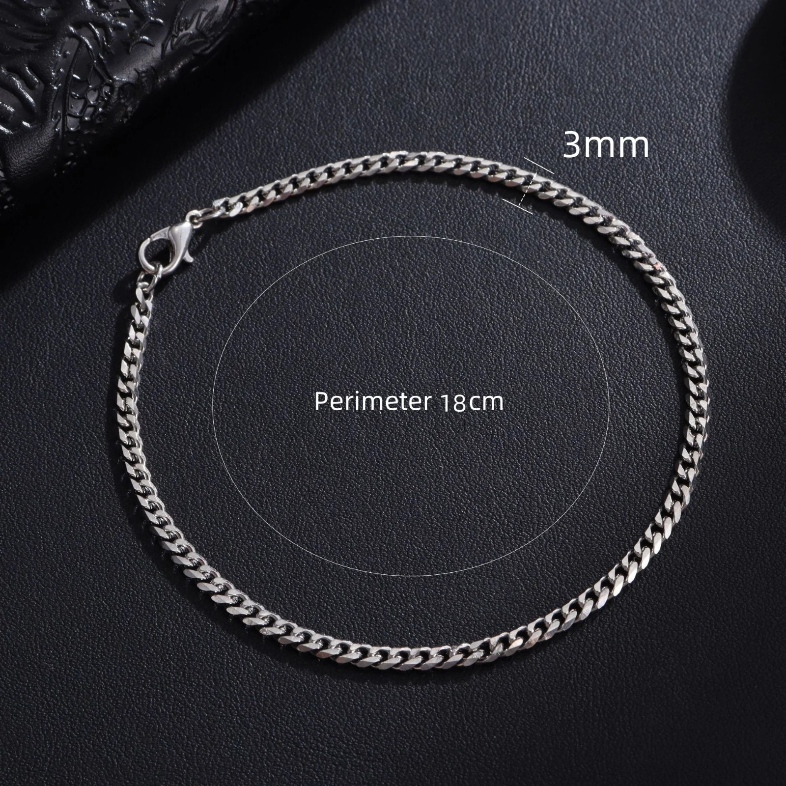 Cuban Chain Bracelet Men Women Stainless Steel 3/5/7/9mm Jewelry Gift