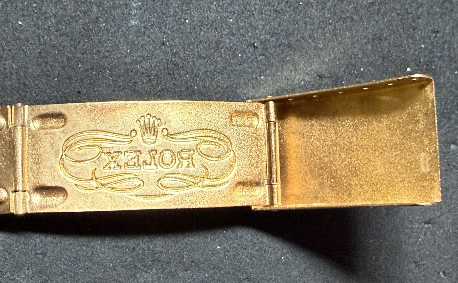 1958 Rolex Day-Date 36mm Watch 6611 18k Gold Jubilee Engraved Fluted President