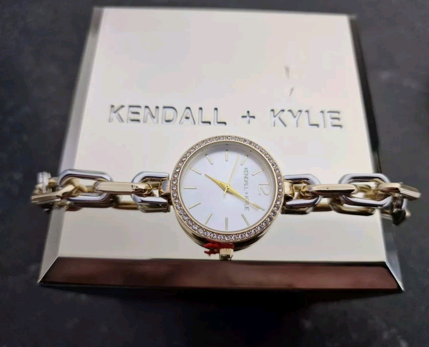 Brand New Kendall & Kylie Diamante Watch, New in Gold Lid Box. See Description.