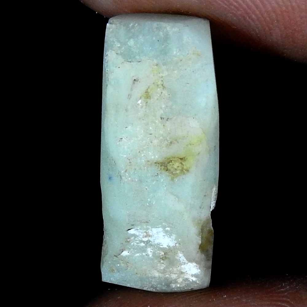 16.40 Cts Natural Aquamarine Cushion Brazil Cabochon Loose Gemstone 25x10x6