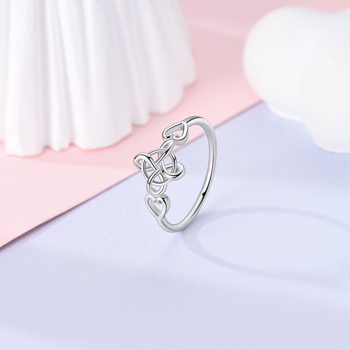 LAZA Original 925 Sterling Silver Wrap Knot Finger Ring for Women Jewelry Gift