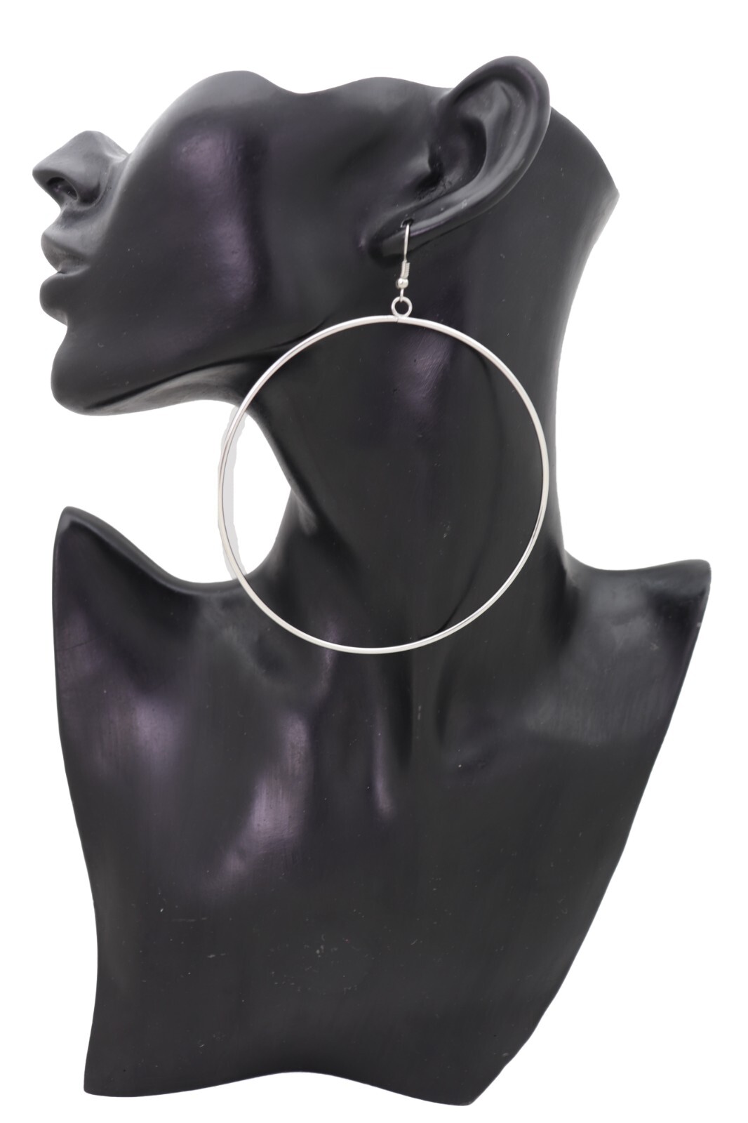 Women Earrings Set Silver Metal Casual Day Wear Large Size Hoop Fashion Jewelry