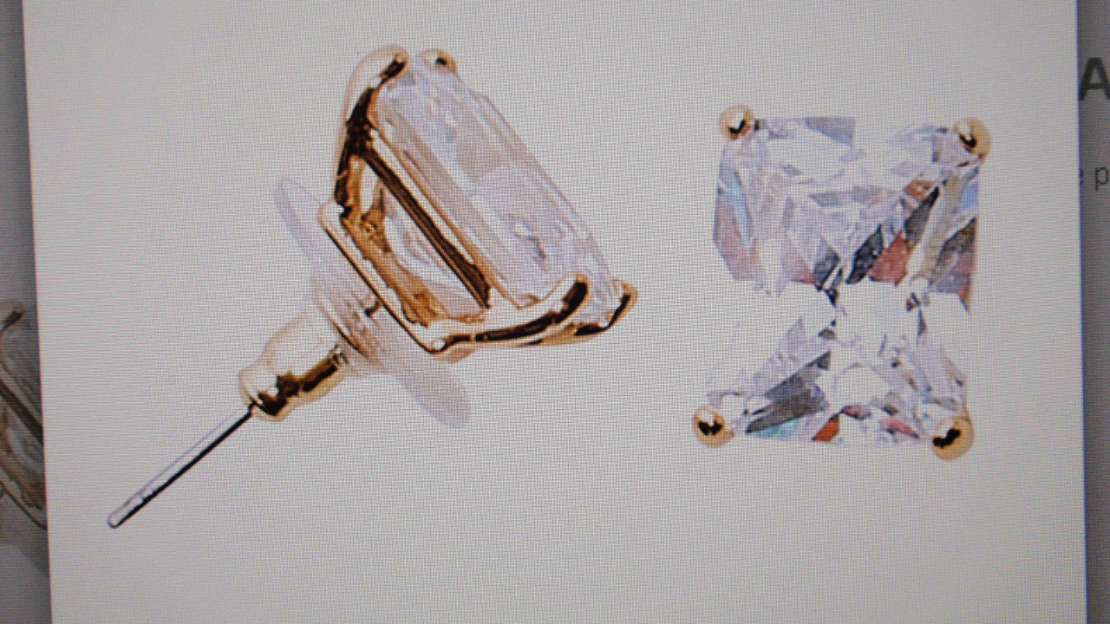 Park Lane Jewelry “LIV” Necklace & “VIVID” Earrings, Goldtone, CZ’s, NEW!