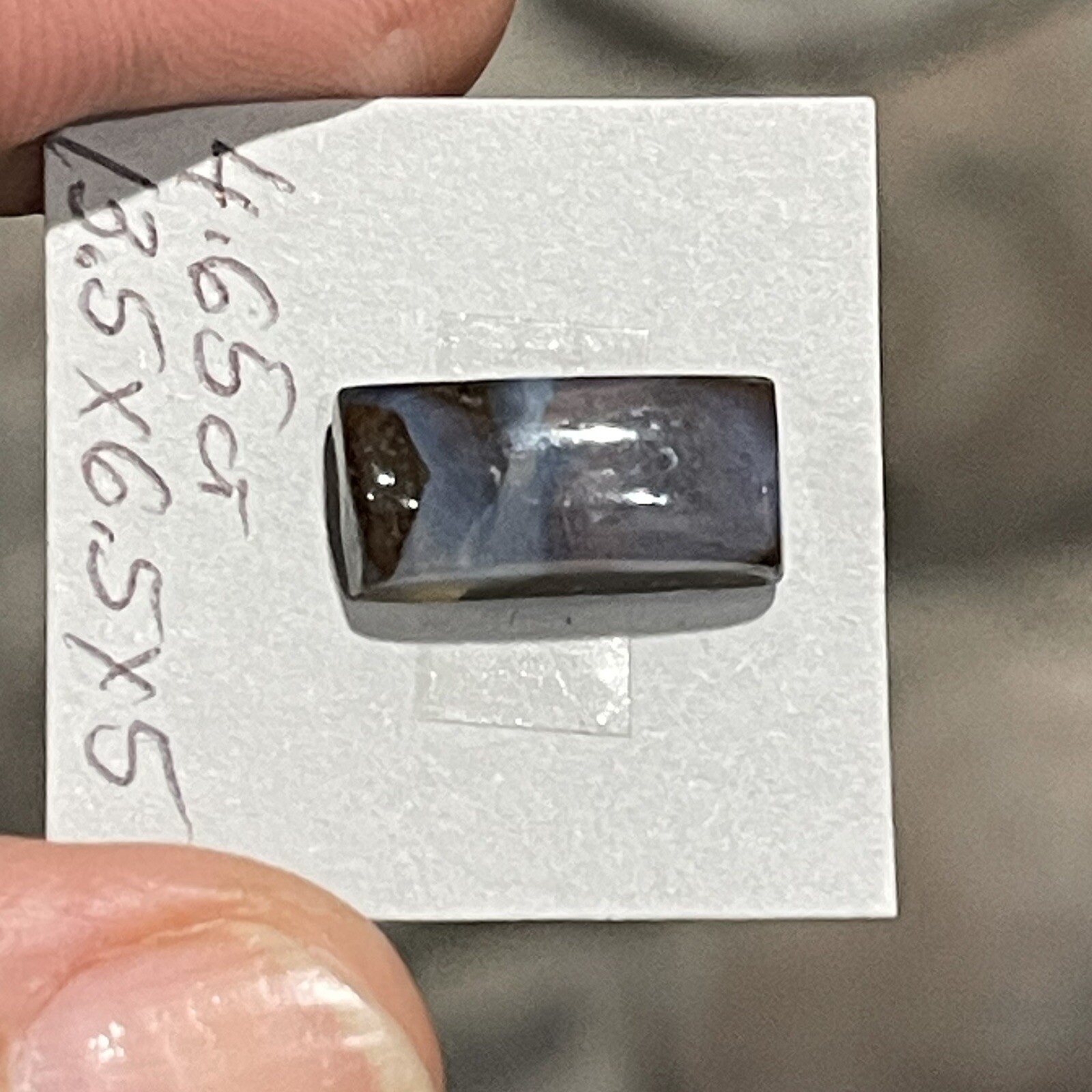 4.65ct 13.5×6.5x5mm Australian Crystal Boulder Opal Cabochon Ring Gem