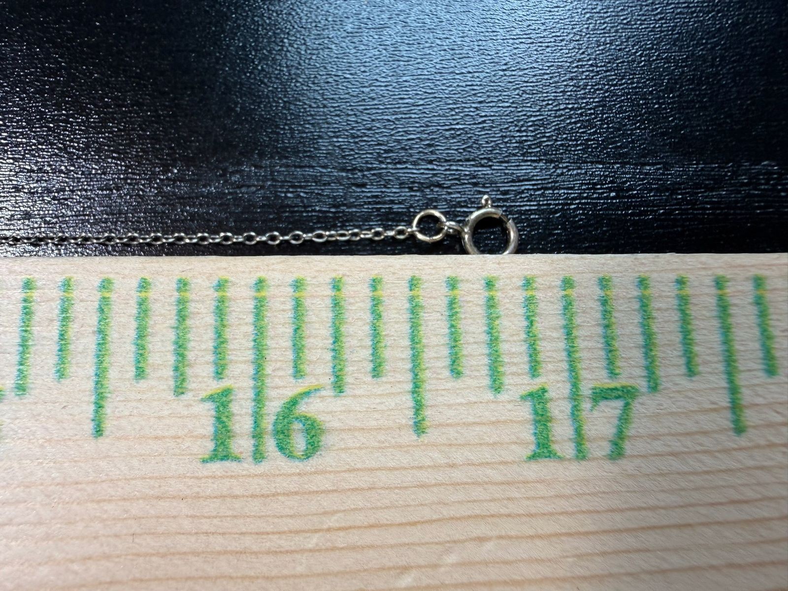 0.82g Vintage Sterling Silver 925 Cable Link Chain Necklace 16 in M