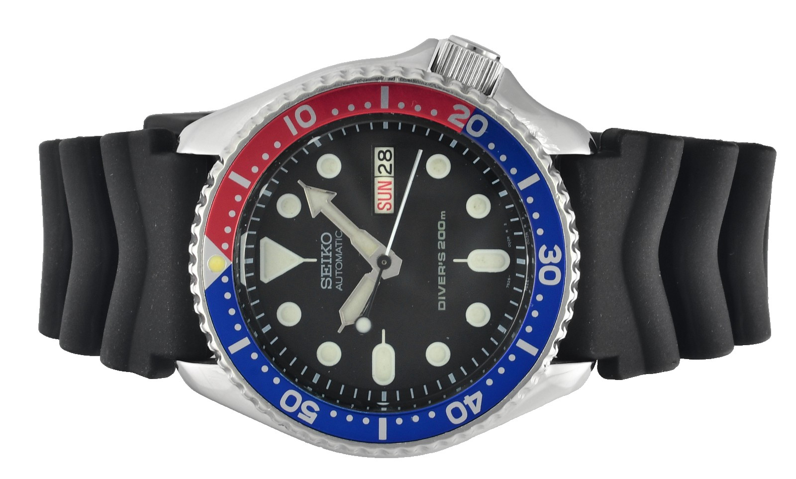 Vintage SEIKO SKX007J1 7S26 0020 Pepsi Bezel Made In Japan Wrist Watch – 1998 –