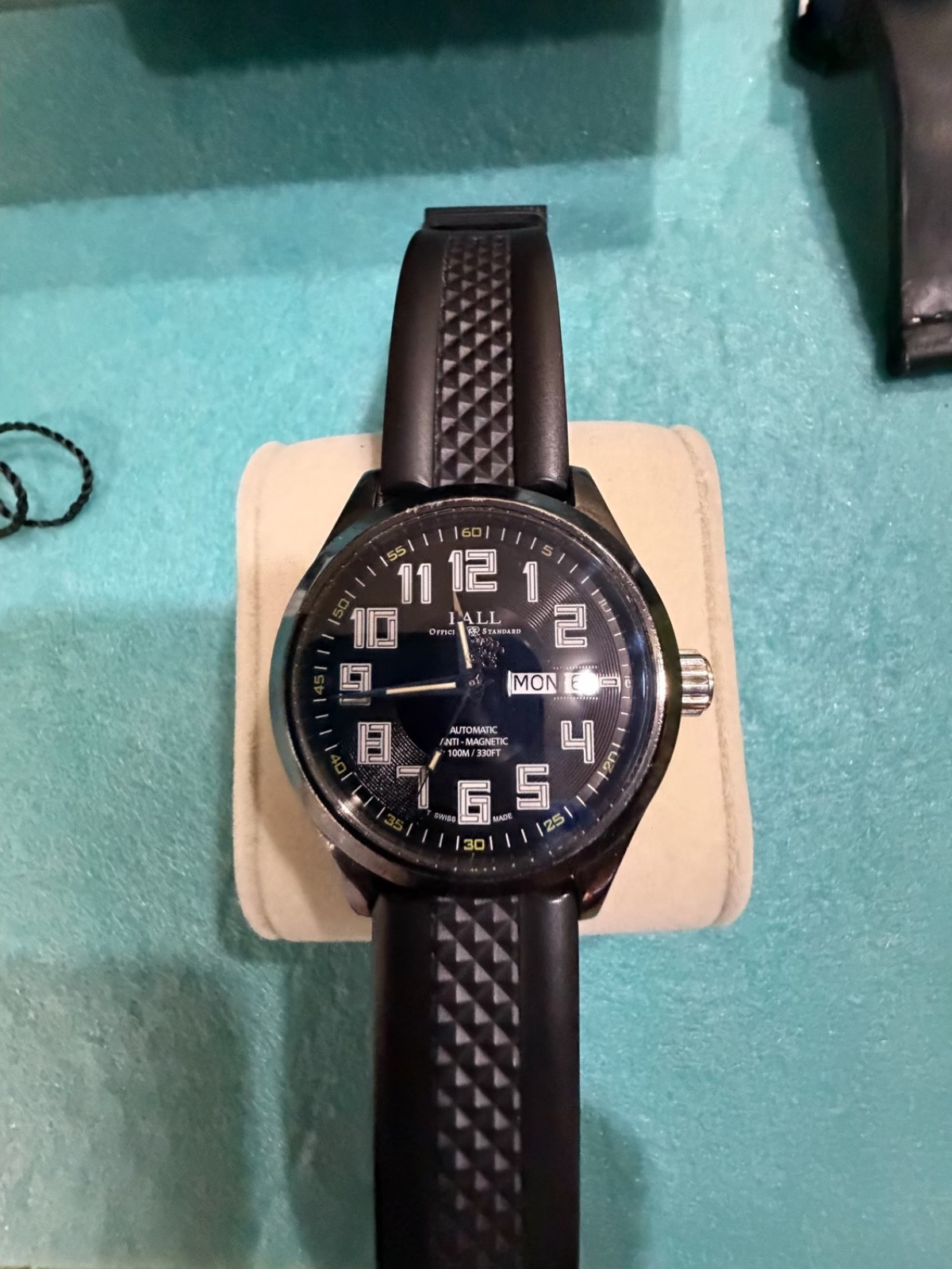 Ball Engineer Master II DLC NM2020C 41 mm Black PVD Steel Rubber Auto Mens Watch