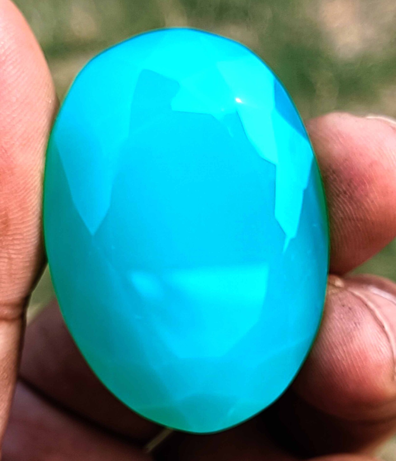 RAREST PIECE GREEN OPAL 168 CT EGL CERTIFIED UNTREATED OVAL CUT LOOSE GEMSTONE