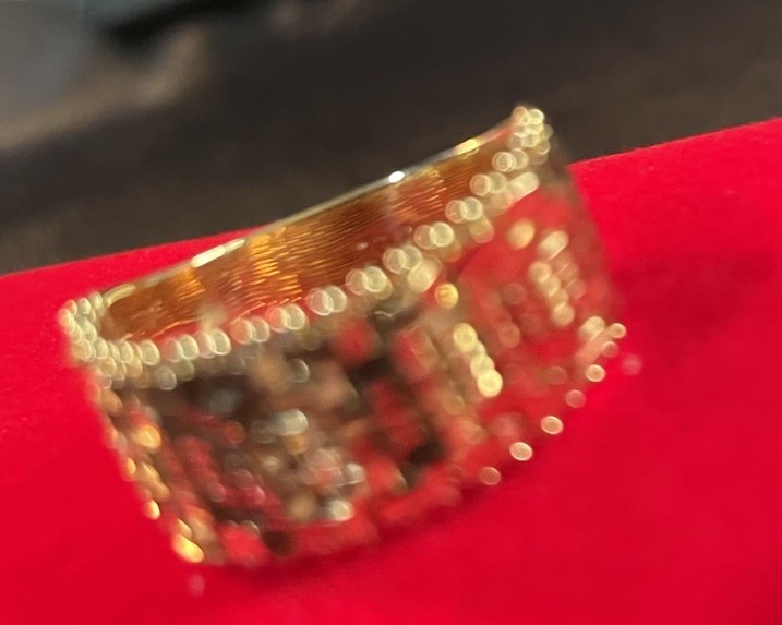 Imperial Gold 14k Band Ring Size 10, 9.7mm Wide, Solid 6.2 Grams