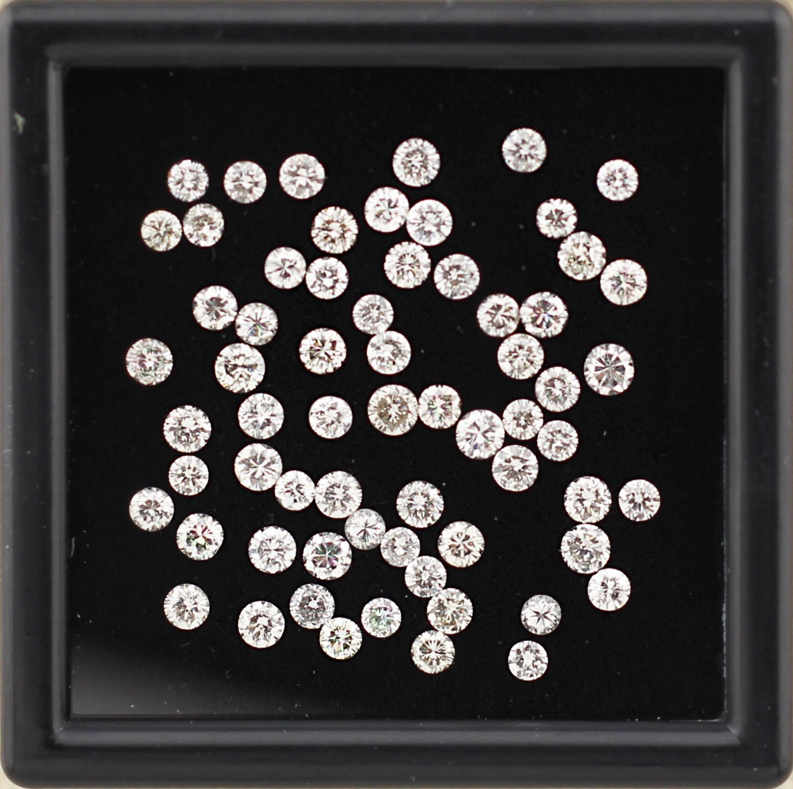 Natural 2.96ct Round Cut Loose Diamond Lot of 100