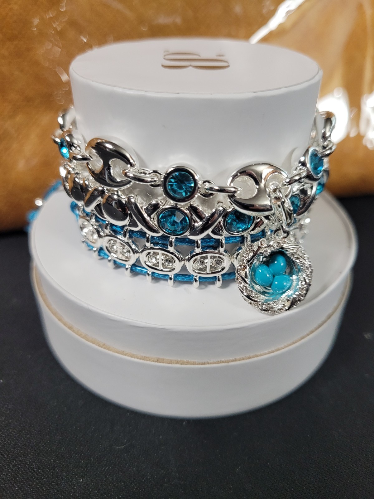 Bomb Party Spring Stacks 26 ST86744 • Our Little Nest of Love Silver Plated
