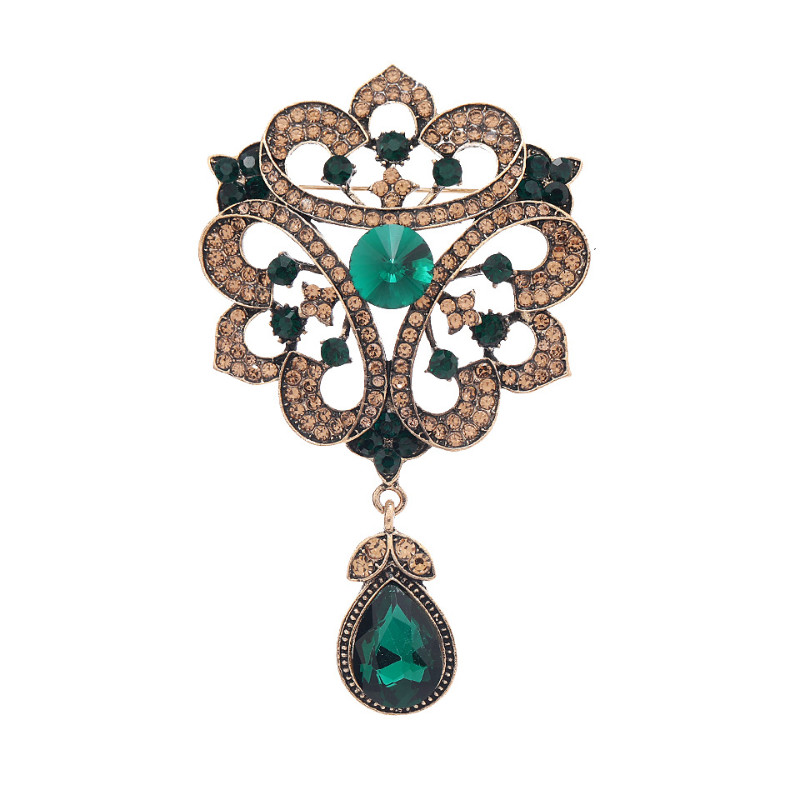 Women Men Vintage Brooch Pin Elegant Enamel Pin Antique Jewelry Noble Gift