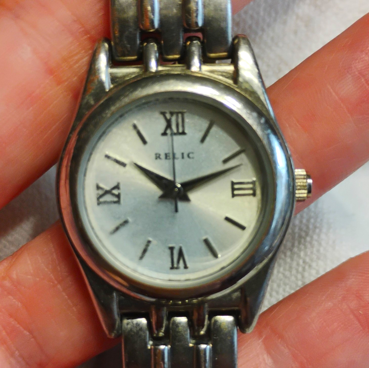 Relic Women’s Quartz Analog Silver Sunburst Dial Roman Numerals 30m Watch
