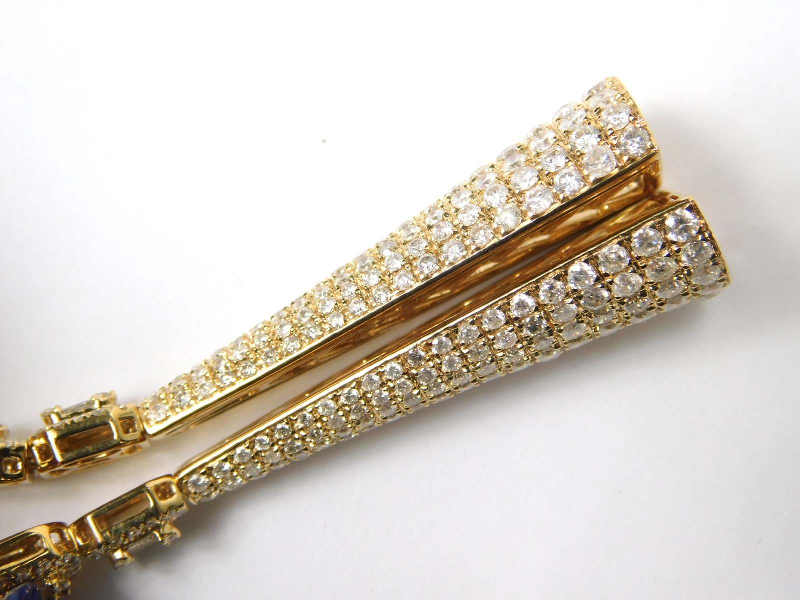 Beautiful 14K Yellow Gold 5.85 ctw Diamond Lady’s Drop Dangle Earrings Jewelry