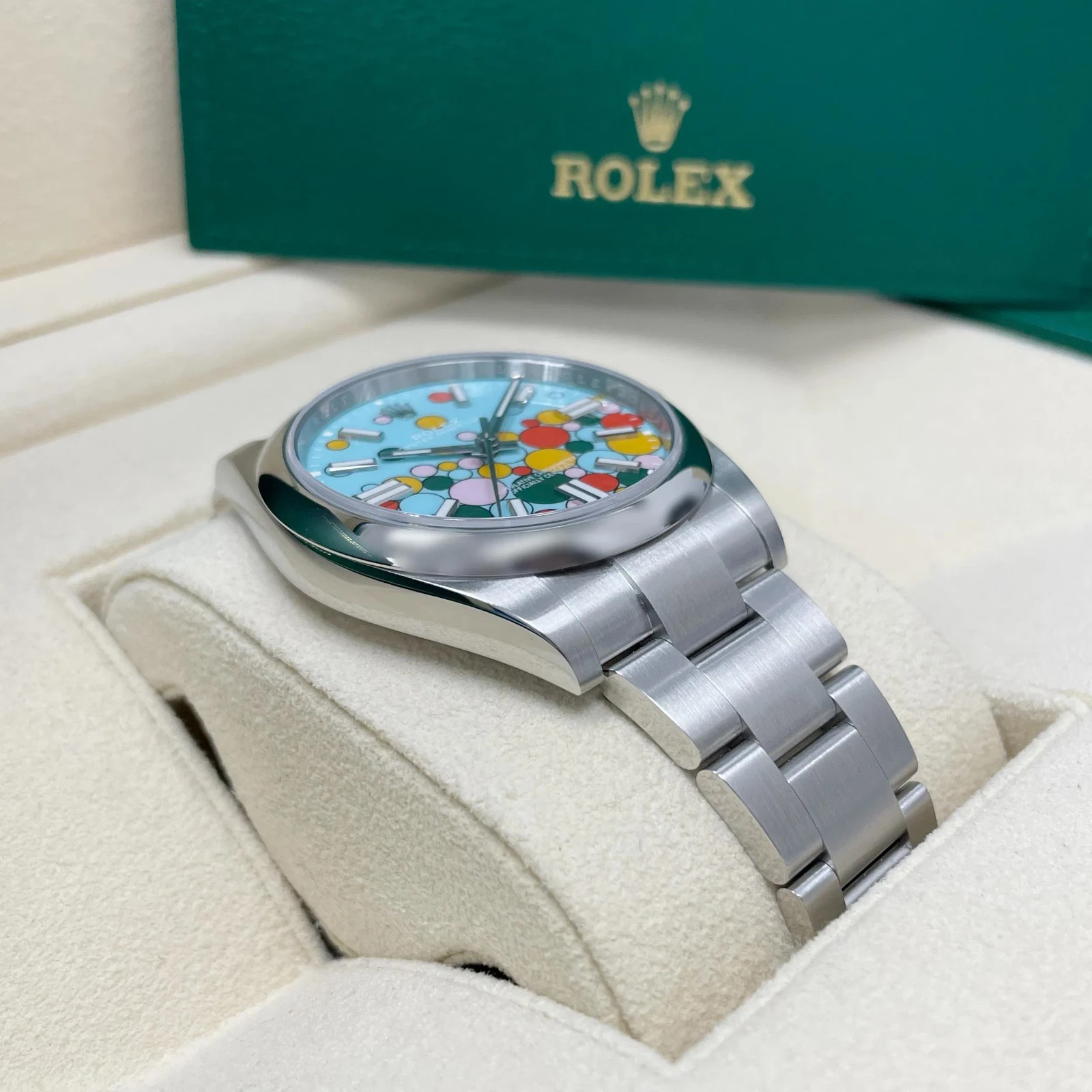 New Rolex Oyster Perpetual 41mm Steel – Celebration Dial – Reference 124300