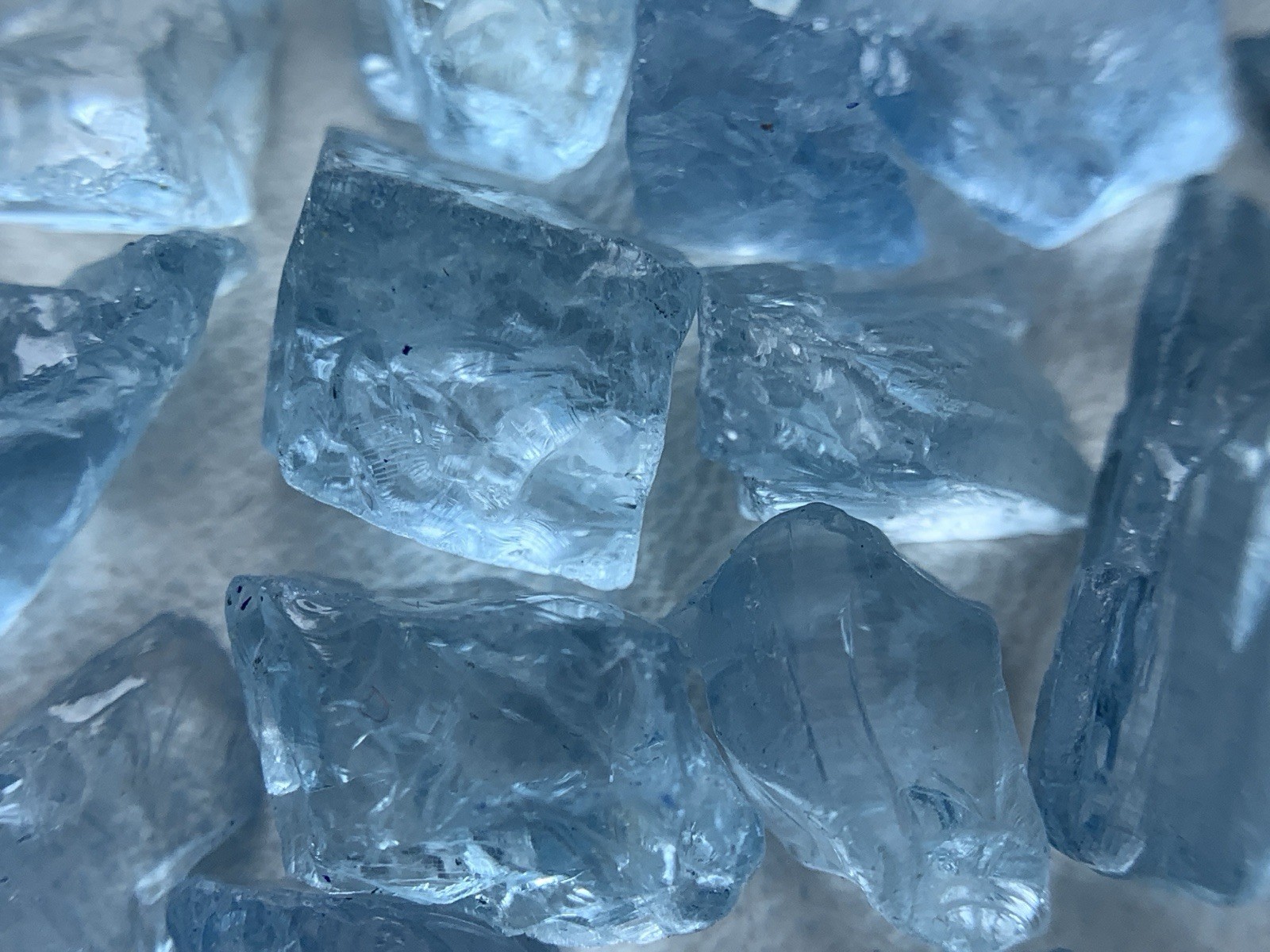 10.90 gram Gorgeous Nice Color Aquamarine lot from Mozambique