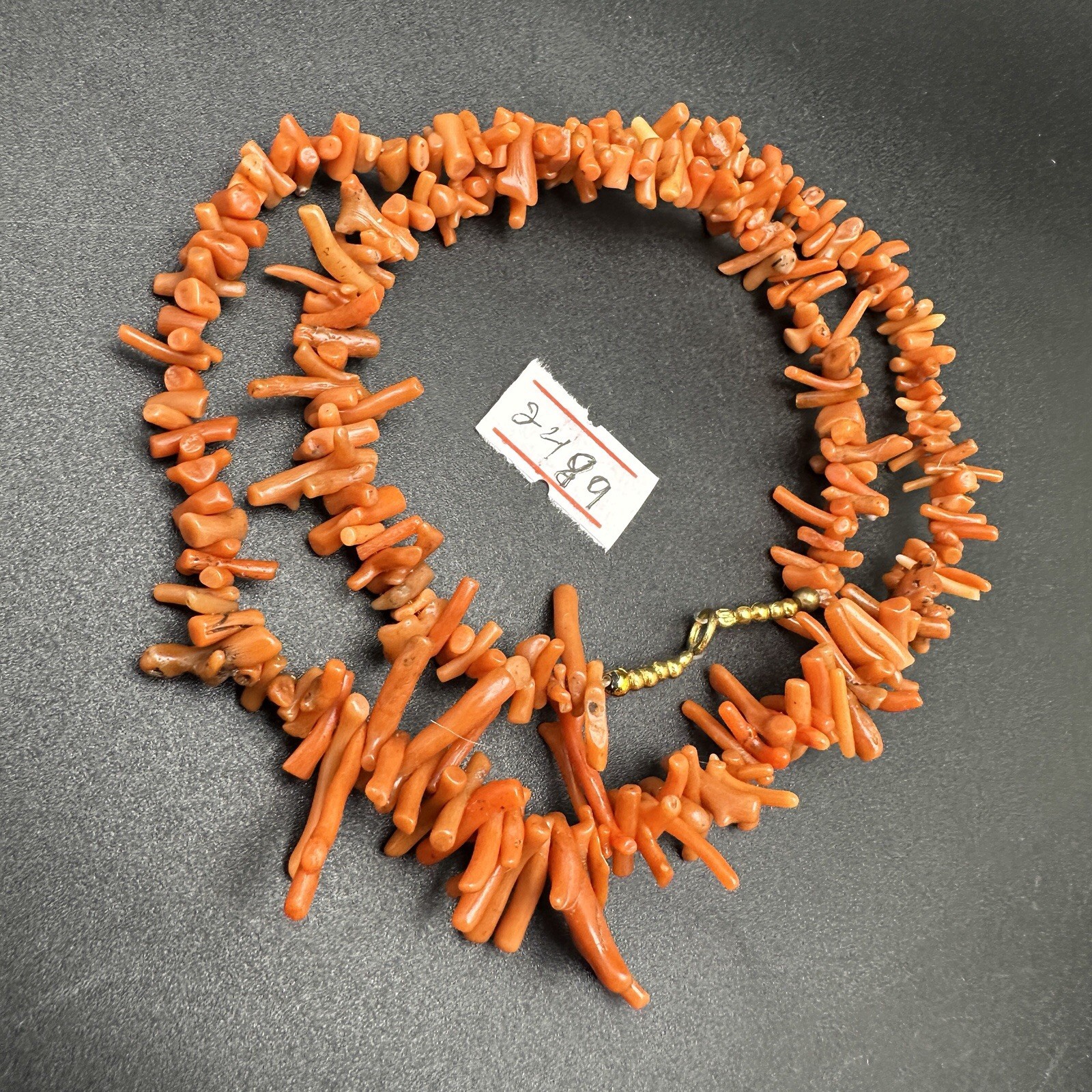 Wonderful ￼29,2 gram Antique natural coral necklace Rare
