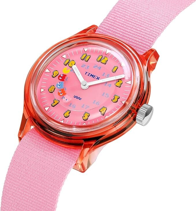 【2 Piece set】Timex Pac-Man Collaboration Camper Quartz 30mm Wrist Watch 2 Colors