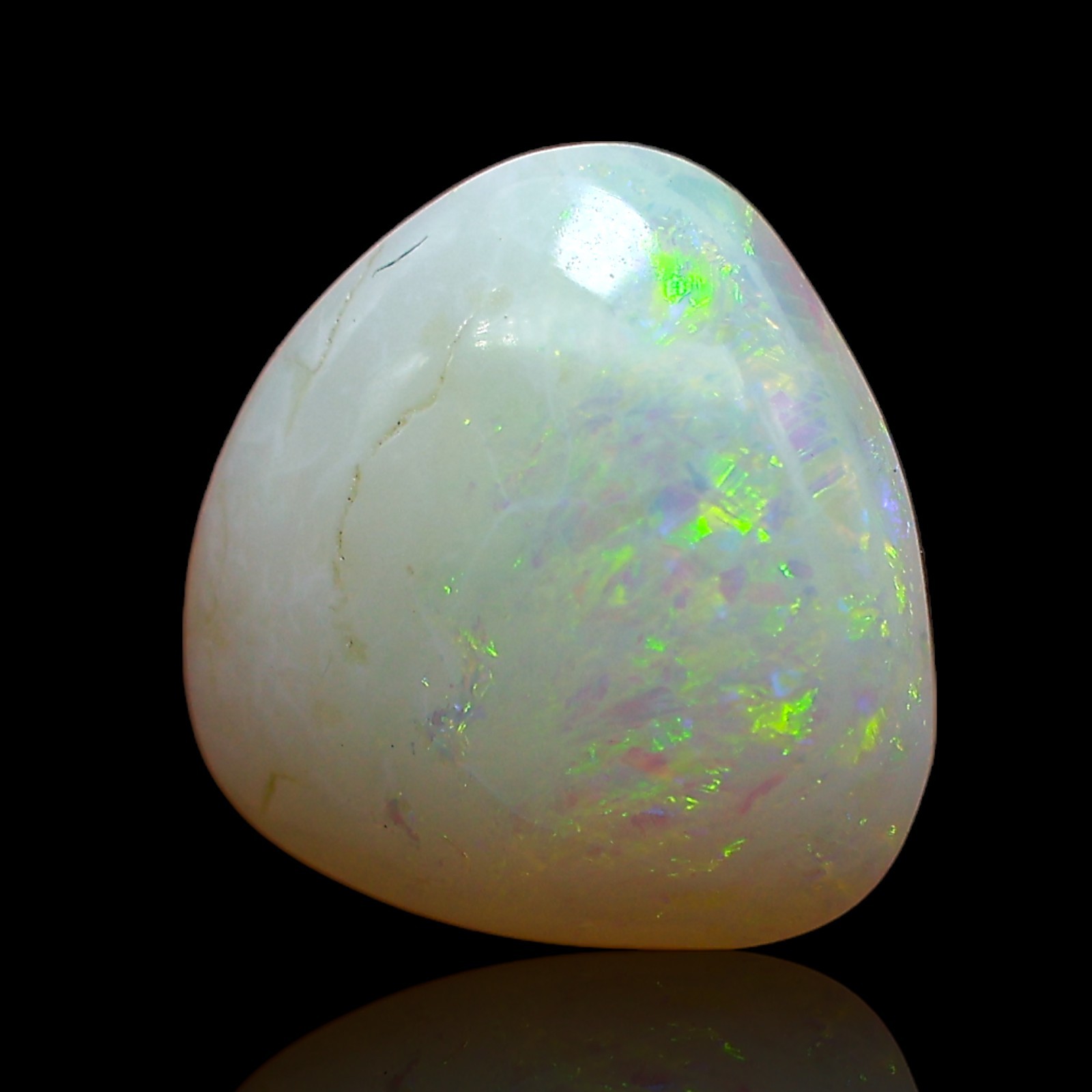 Natural Fire Opal Cabochon Meditation Gemstone Australia 2.50 Cts 10x10x3 mm