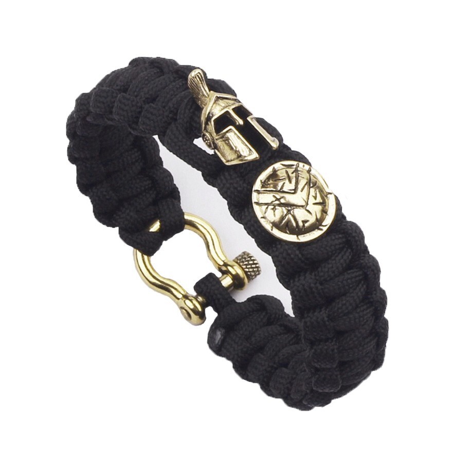Outdoor Survival Spartan Paracord Rope Helmet Handmade Bracelets For Men