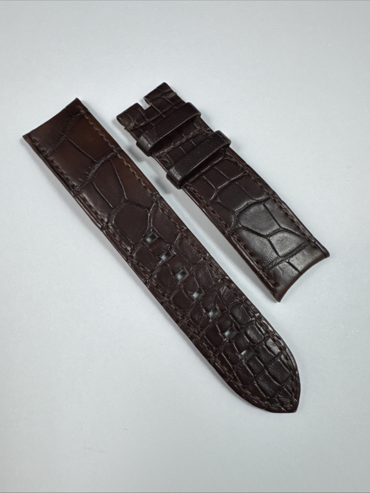 100% OEM MB&F LM101 Genuine OEM Brown Alligator Strap