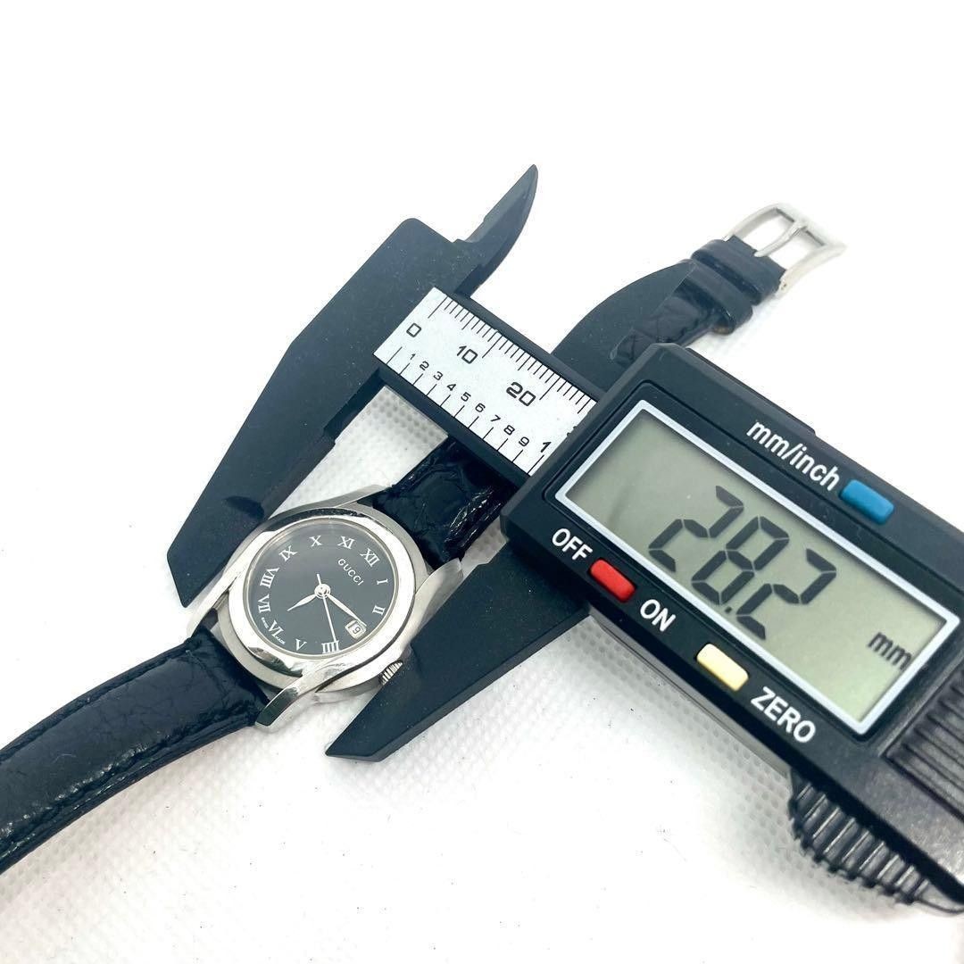 GUCCI 5500L New Battery Installed Leather Strap Working Item