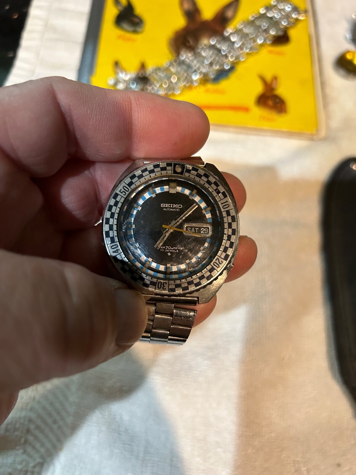 Seiko Sports 6106-8229 Vintage Rally Diver l 17 Jewels Automatic Mens Watch