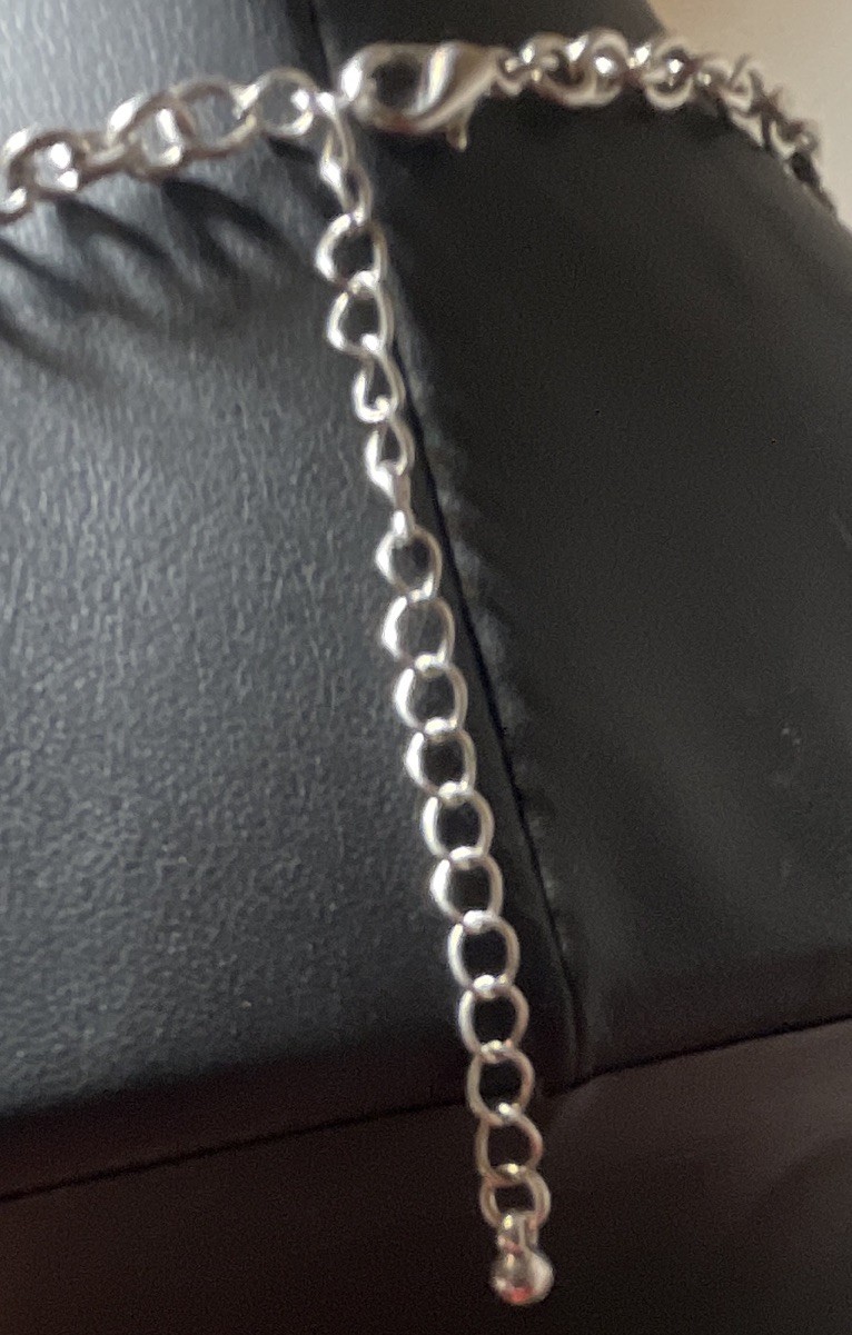 Avenue Silver Tone Layered Multi-Strand Cable Chain Necklace Lobster Adjustable