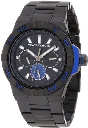Vince Camuto VC/1009BLBK The Master Blue Aluminum Black Ion-Plated
