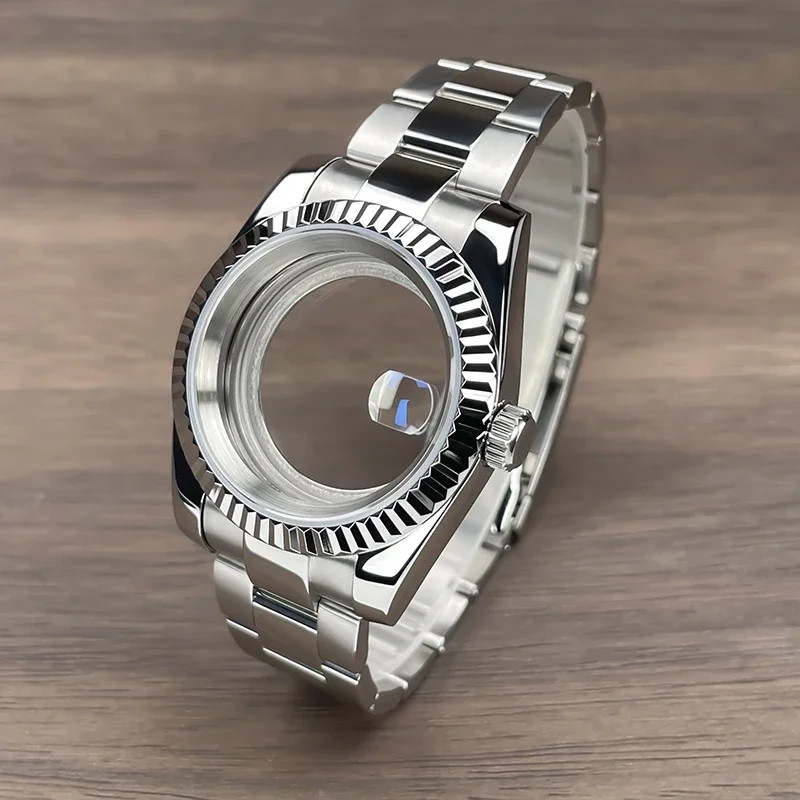 36mm/39mm NH35 Case Sapphire Glass Replacemet Part Fit NH35 Movement Watch Case