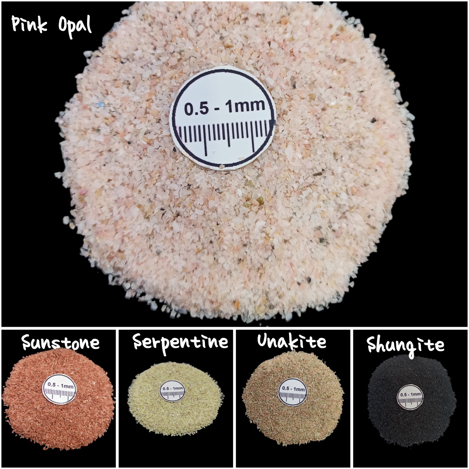 Natural Coarse Crushed Gemstone 0.5-1mm For Resin Art Home Art Making