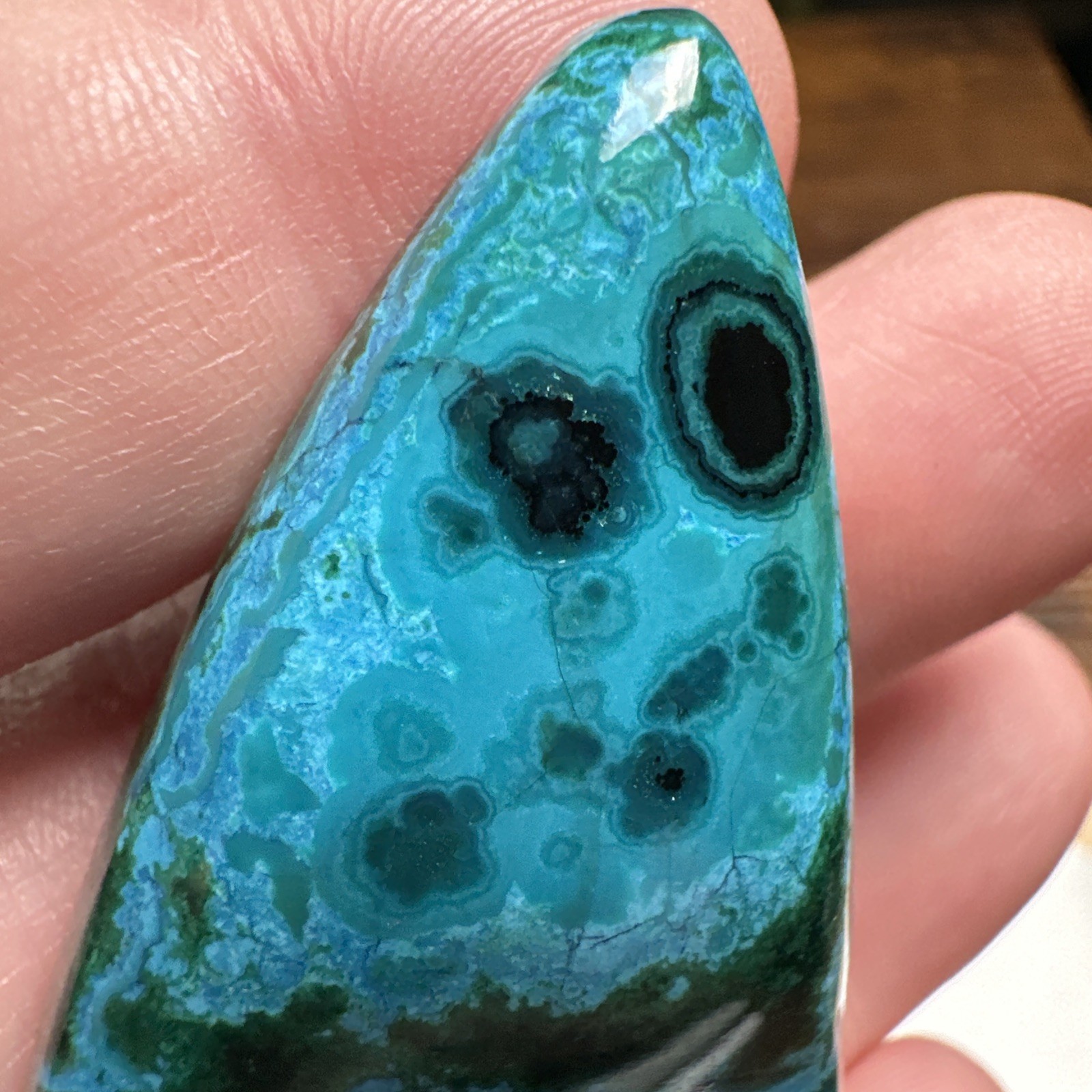 Ray Mine, Arizona Chrysocolla Malachite Gemstone Cabochon 105ct GORGEOUS!