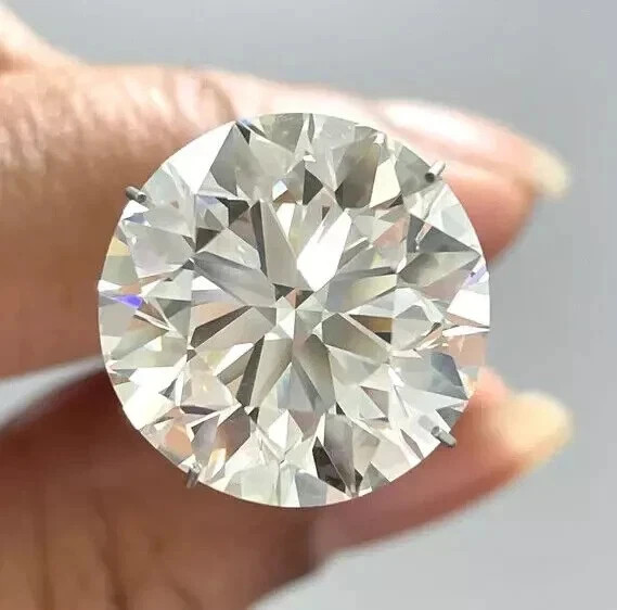 Natural White Diamond 5 CT Round Cut VVS1 D Grade 11.50 MM Certified Stone