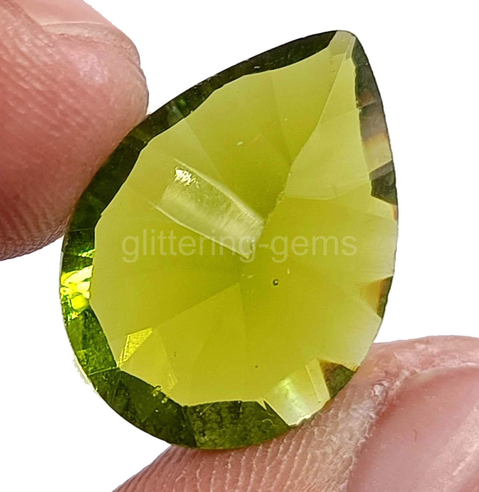Natural Green Tourmaline 7.00 Ct Pear Cut Certified Gemstone Fresh Offer 5AIU