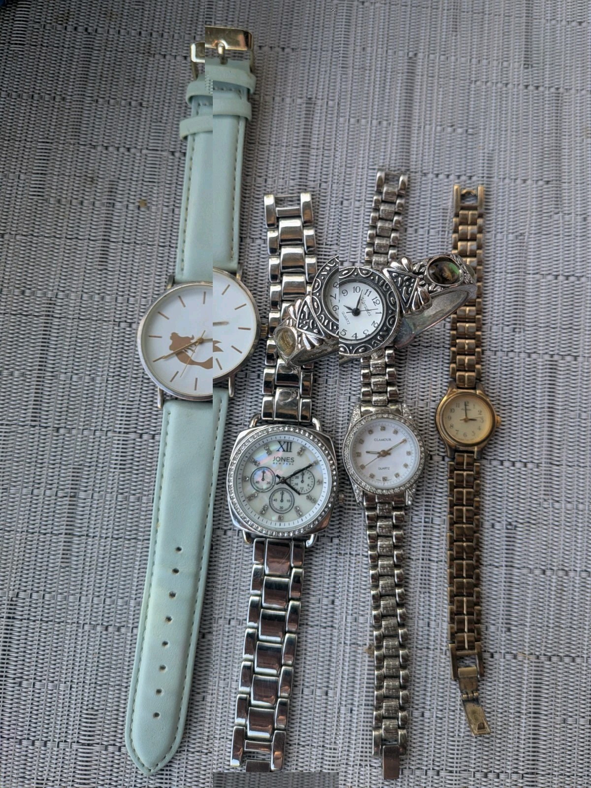 Lot of 5 Women’s Quartz Wristwatches – Pulsar, Jones New York, Varsales & More
