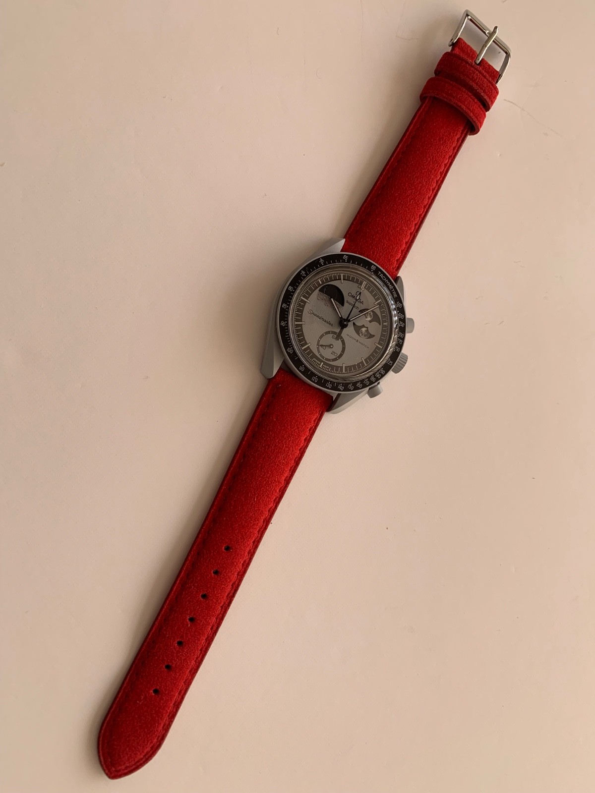 PEBRO ALCANTARA watch strap RED 4 sizes 100% Vegan
