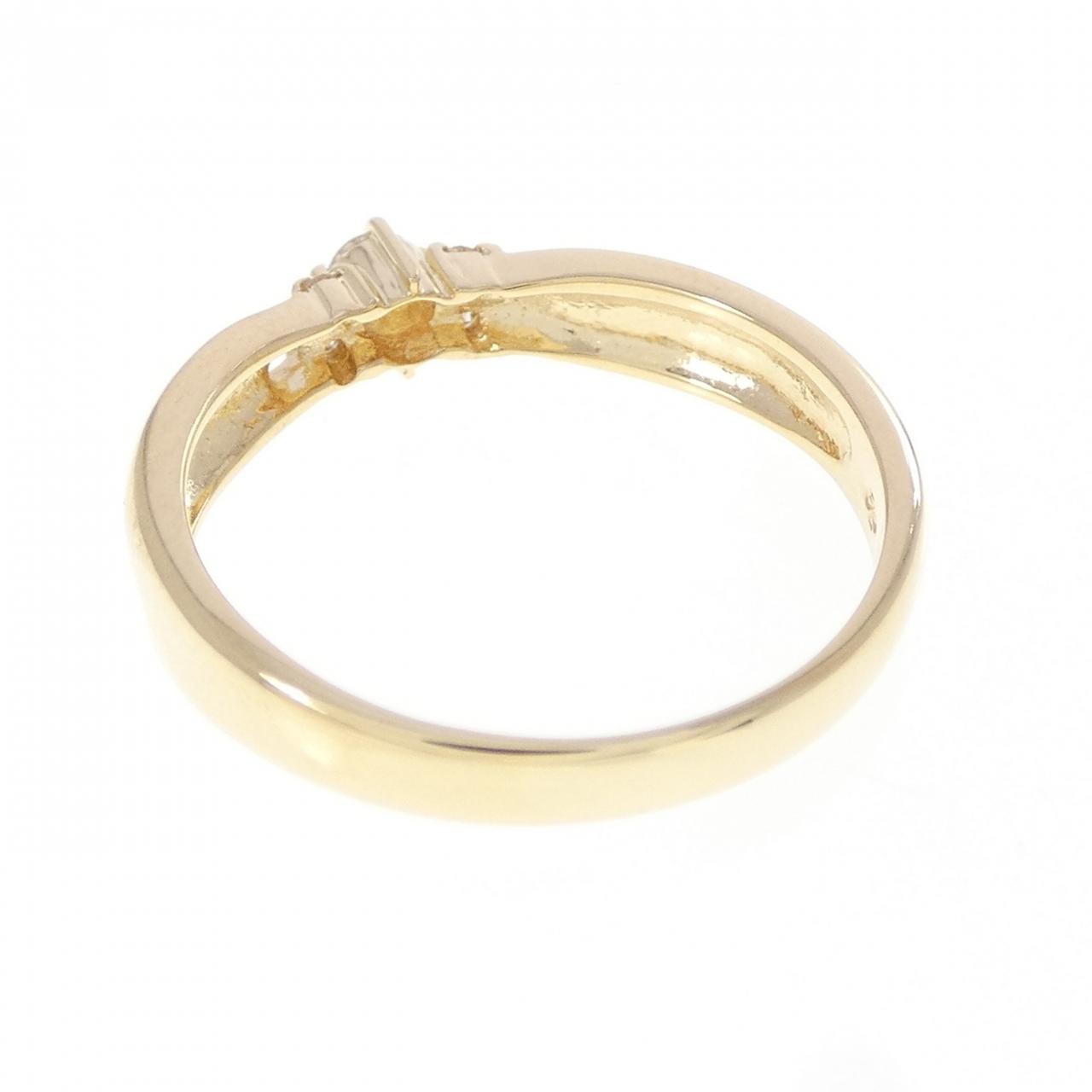 Authentic K18YG Diamond Ring #230-000-696-0406
