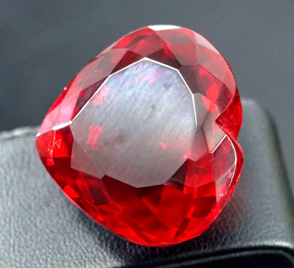 Red Topaz Heart Cut 101.60 Ct EGL Certified A++ Brazilian Natural Loose Gemstone