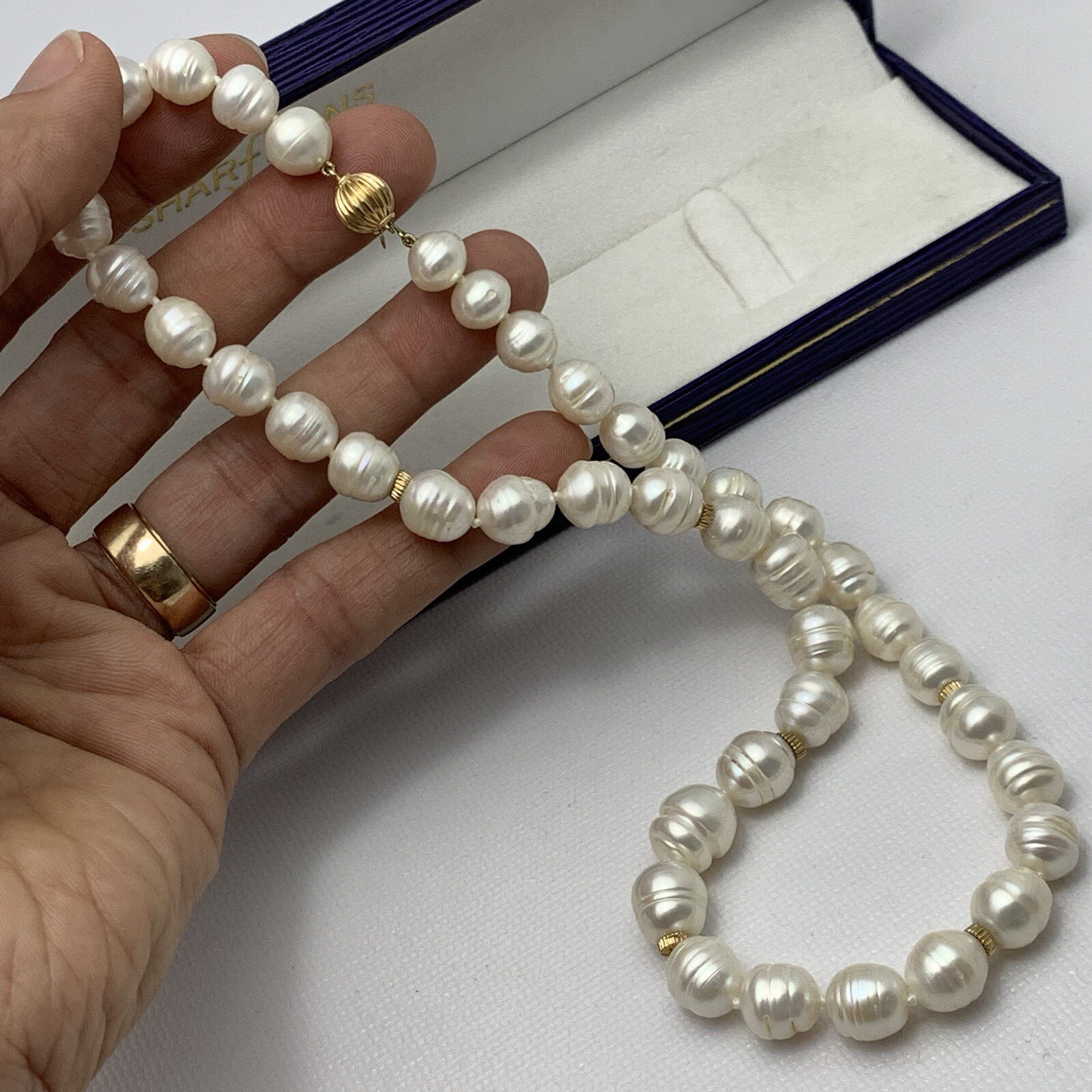 Japan Cultured Pearls Baroque Necklace 8.7 – 11mm Pearl 14k Gold