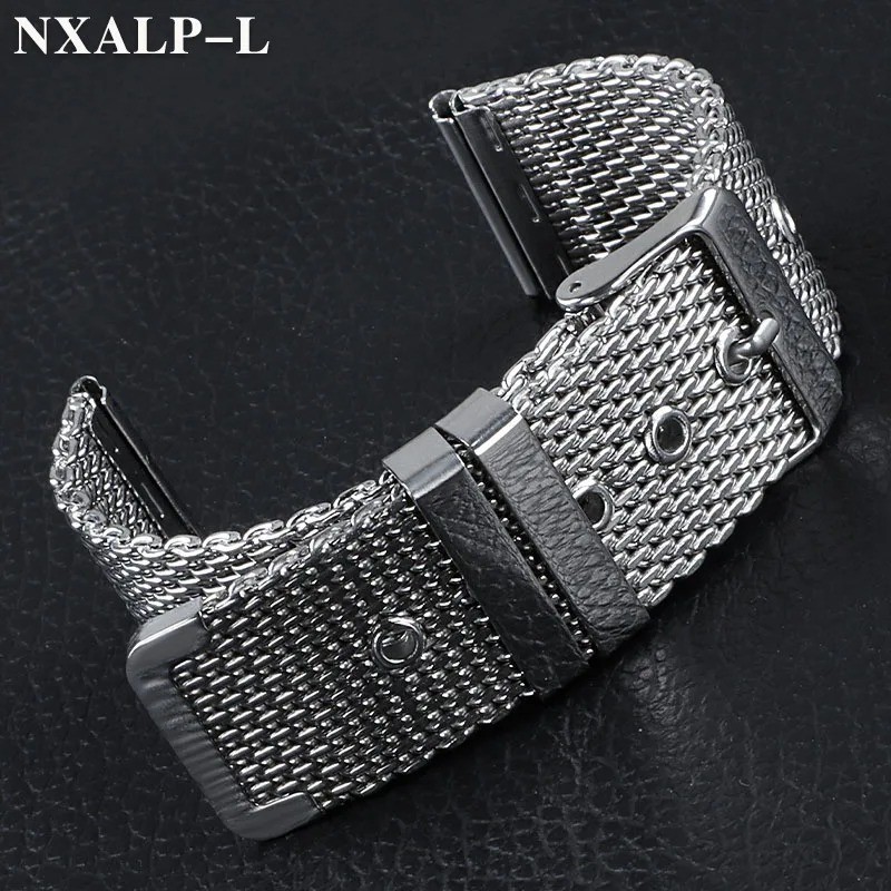 Milanese Stainless Steel Watch Strap Men’s Quality Mesh Metal Band 18 20 22 24mm