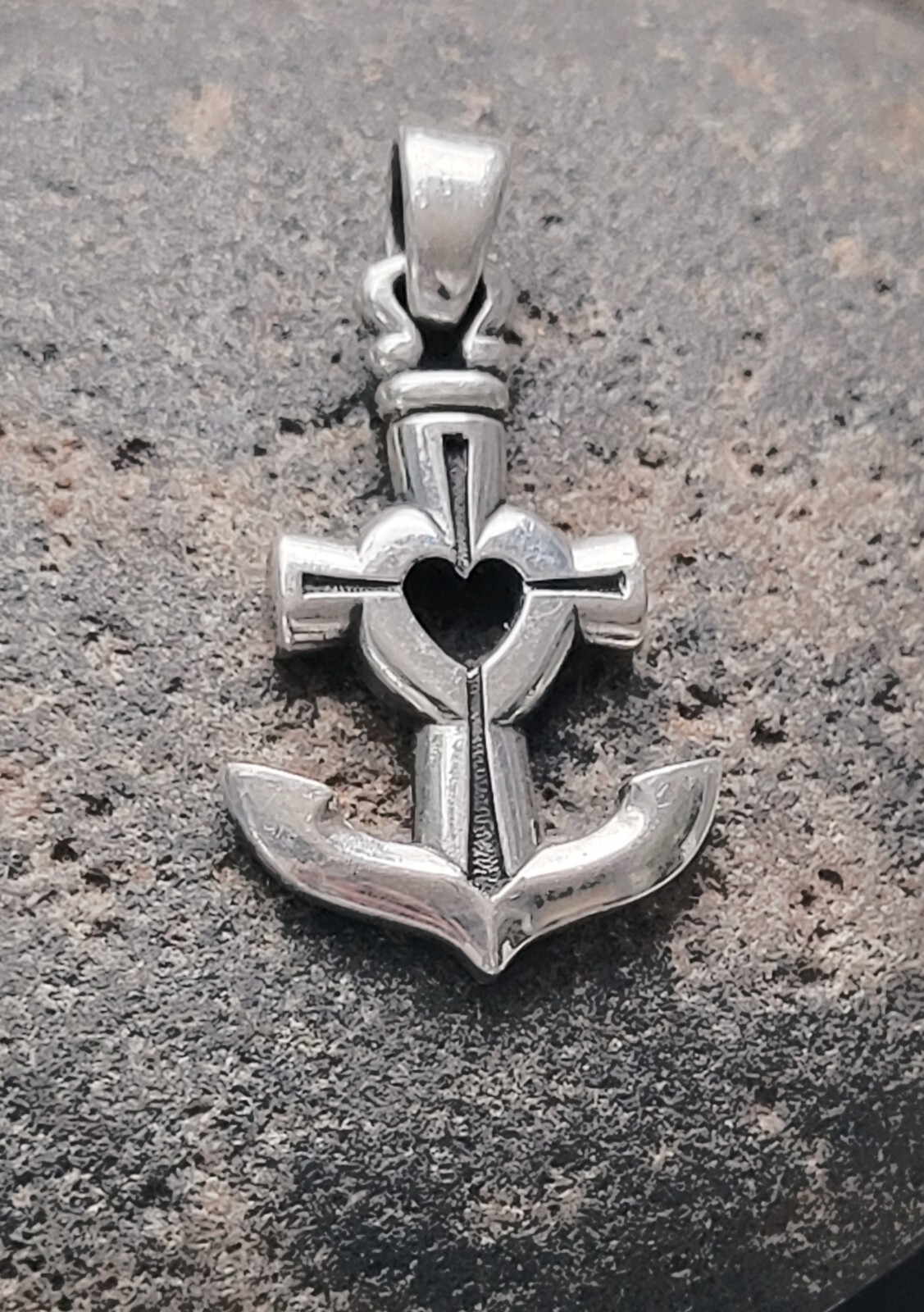 Retired James Avery Anchor Cross Heart Faith Hope Love Symbols Pendant