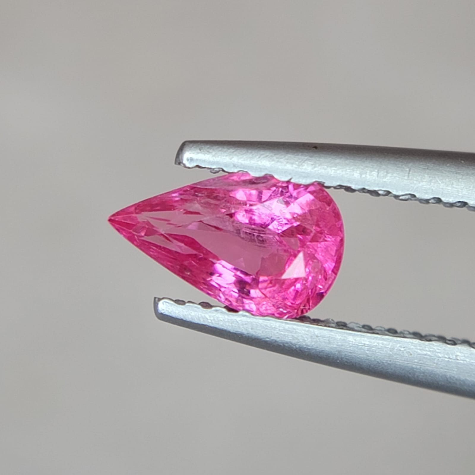 Mahenge Pink Spinel 1.0 Ct Pear Cut No Heat Loose Gemstone from Tanzania
