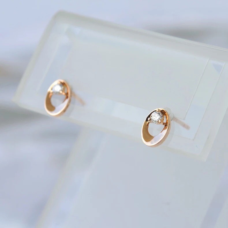 SOld not available Japanese Seawater Akoya Fairy Pearl W/Diamond Earring