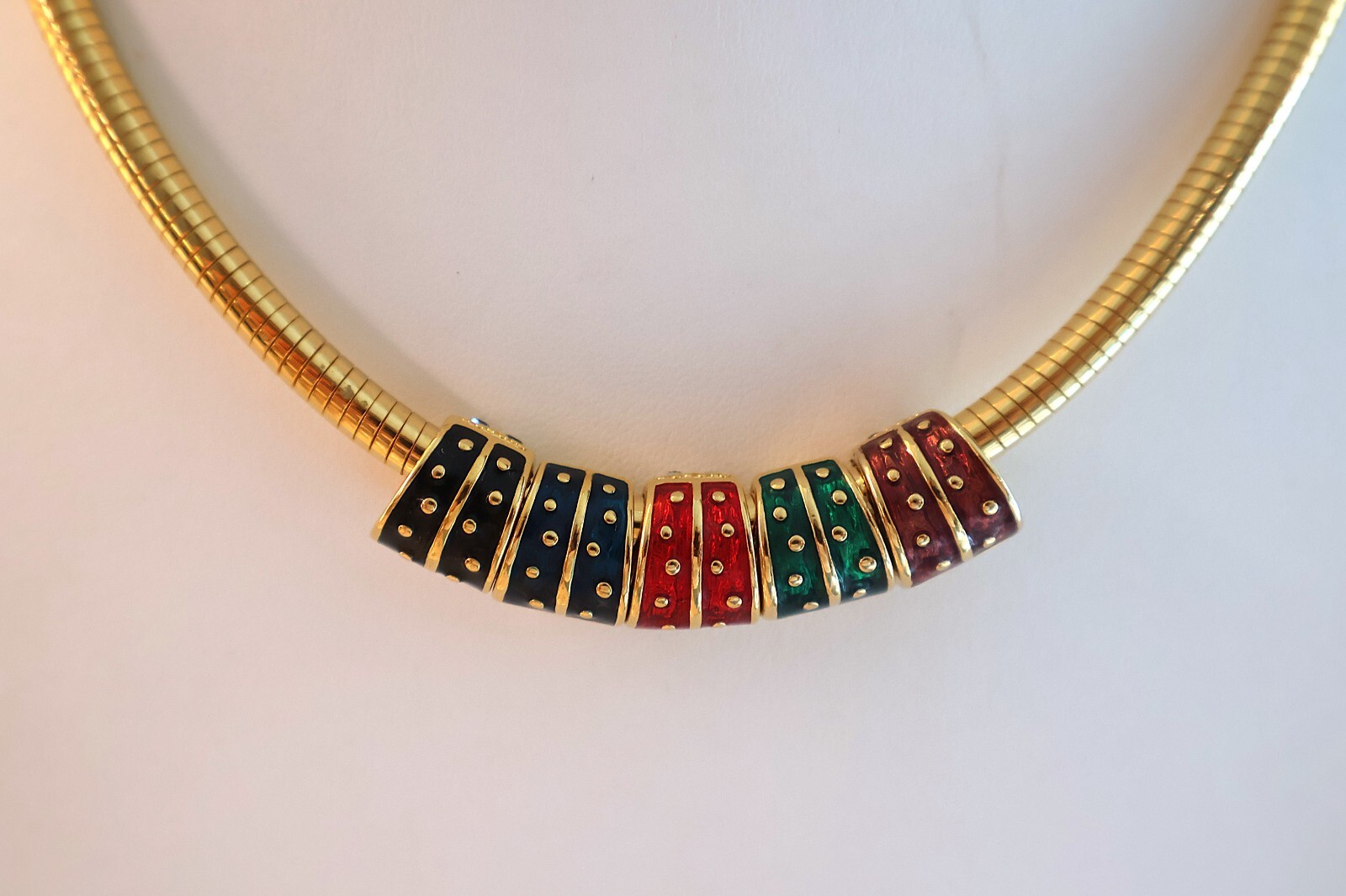 Vintage Joan Rivers Omega Necklace Interchangeable Double Sided 16 – 19″ N177