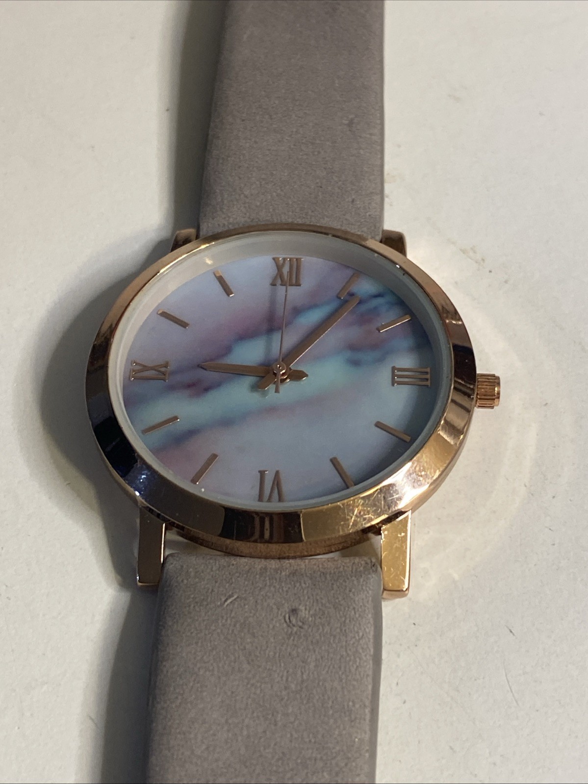 Accutime Watch Corp Rainbow Marbled Women’s 39mm Watch New Battery