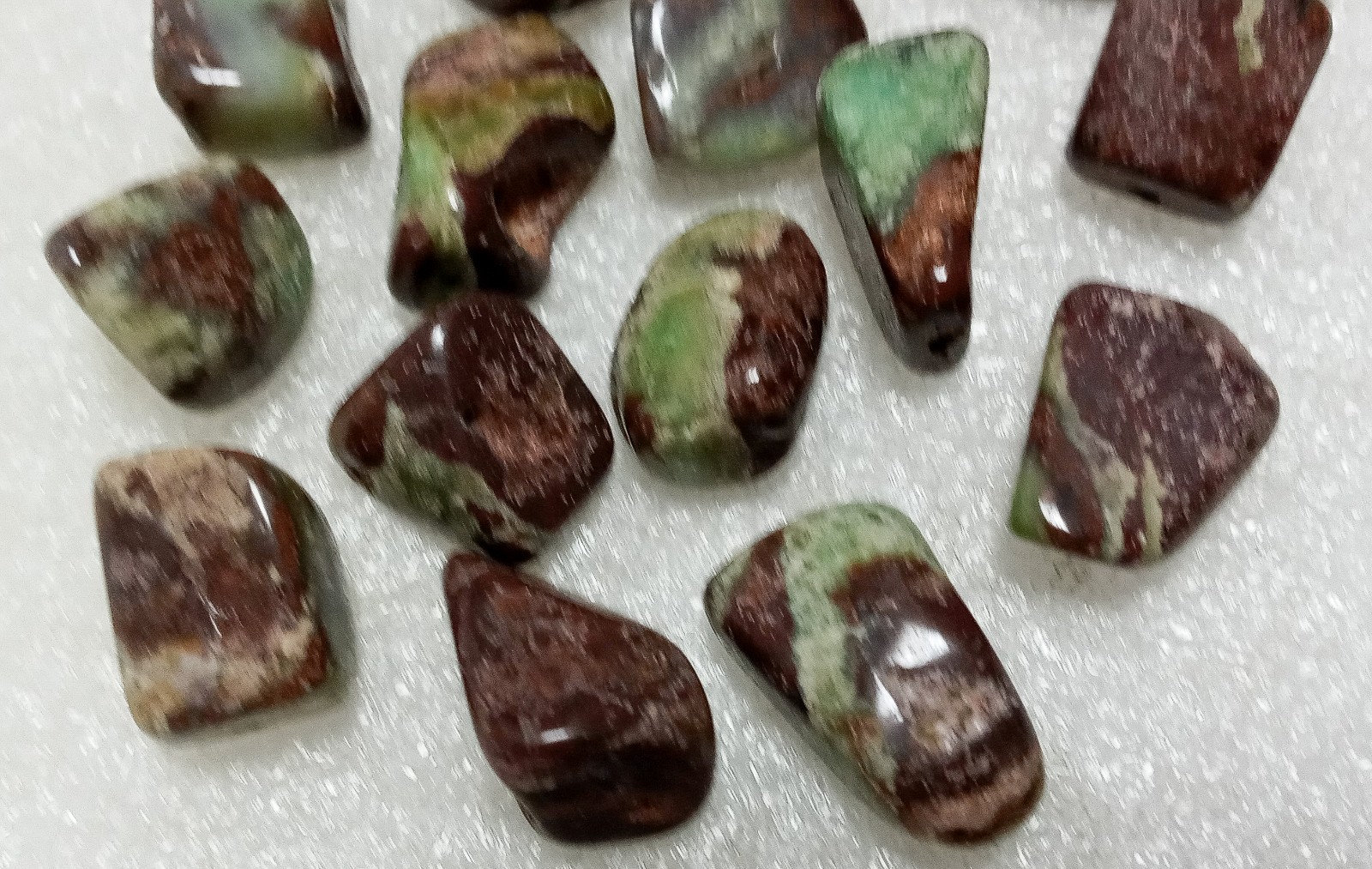 Confusionite Lot Of 16 Polished Beads W/Holes Loose Gemstones 1″ L x ½” D x ¾” W