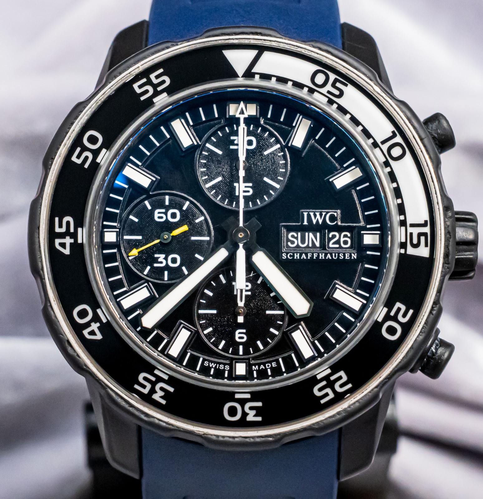 IWC Aquatimer Edition Galapagos Islands Papers 44mm Black Dial Dive IW376705