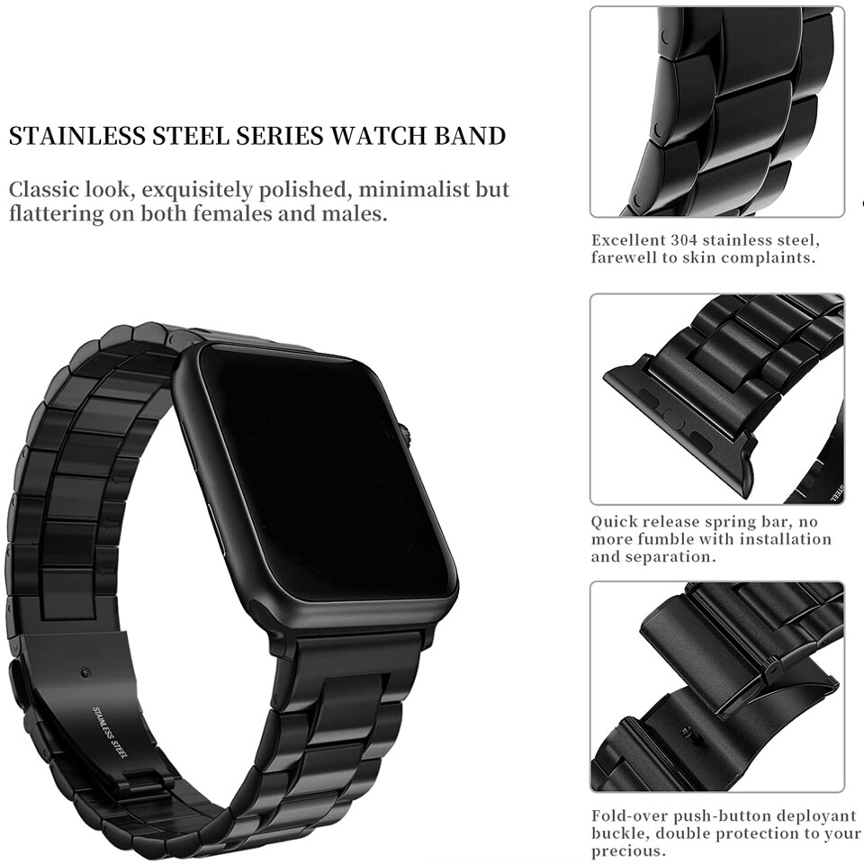 Stainless Steel Apple Watch Band 49 42 44 45mm For Series Ultra SE 8 7 6 5 4 3 2