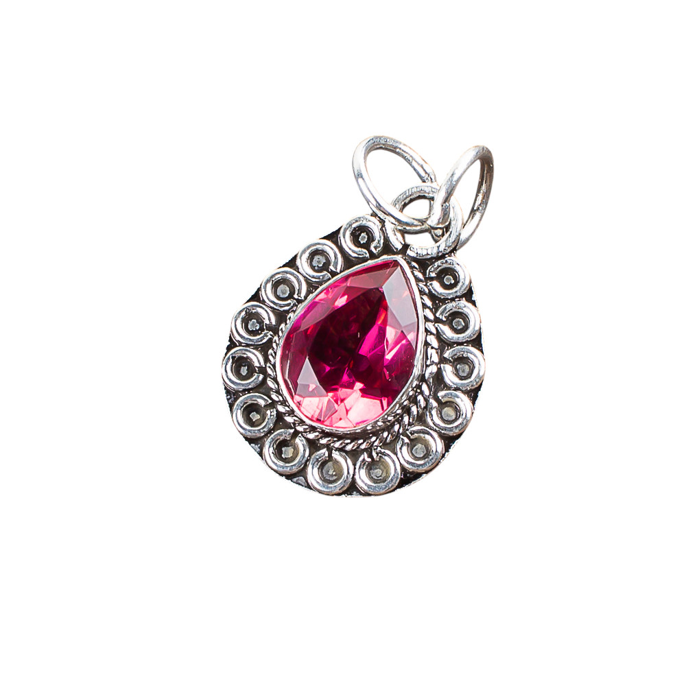Pink Tourmaline Gemstone 925 Sterling Silver Pretty Pendent 1.02″ Gift For Wife