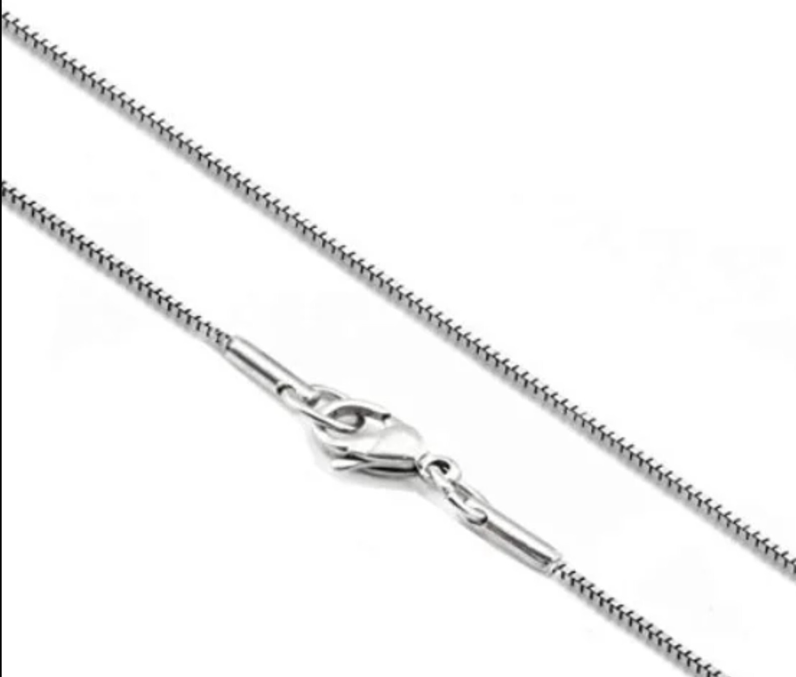 STAINLESS STEEL 1.2 mm BOX CHAIN 30 inch